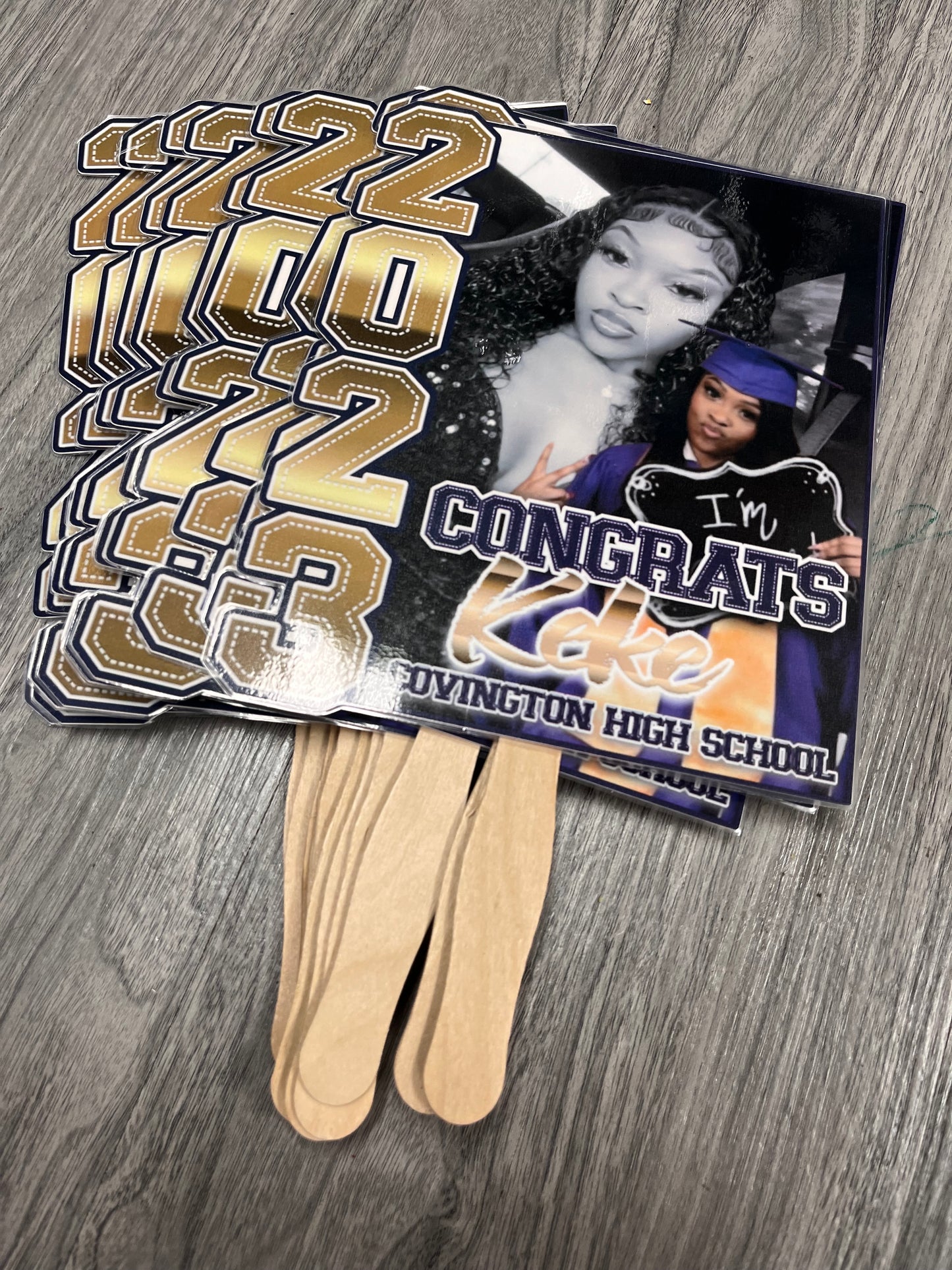 Custom Graduation Hand Fans