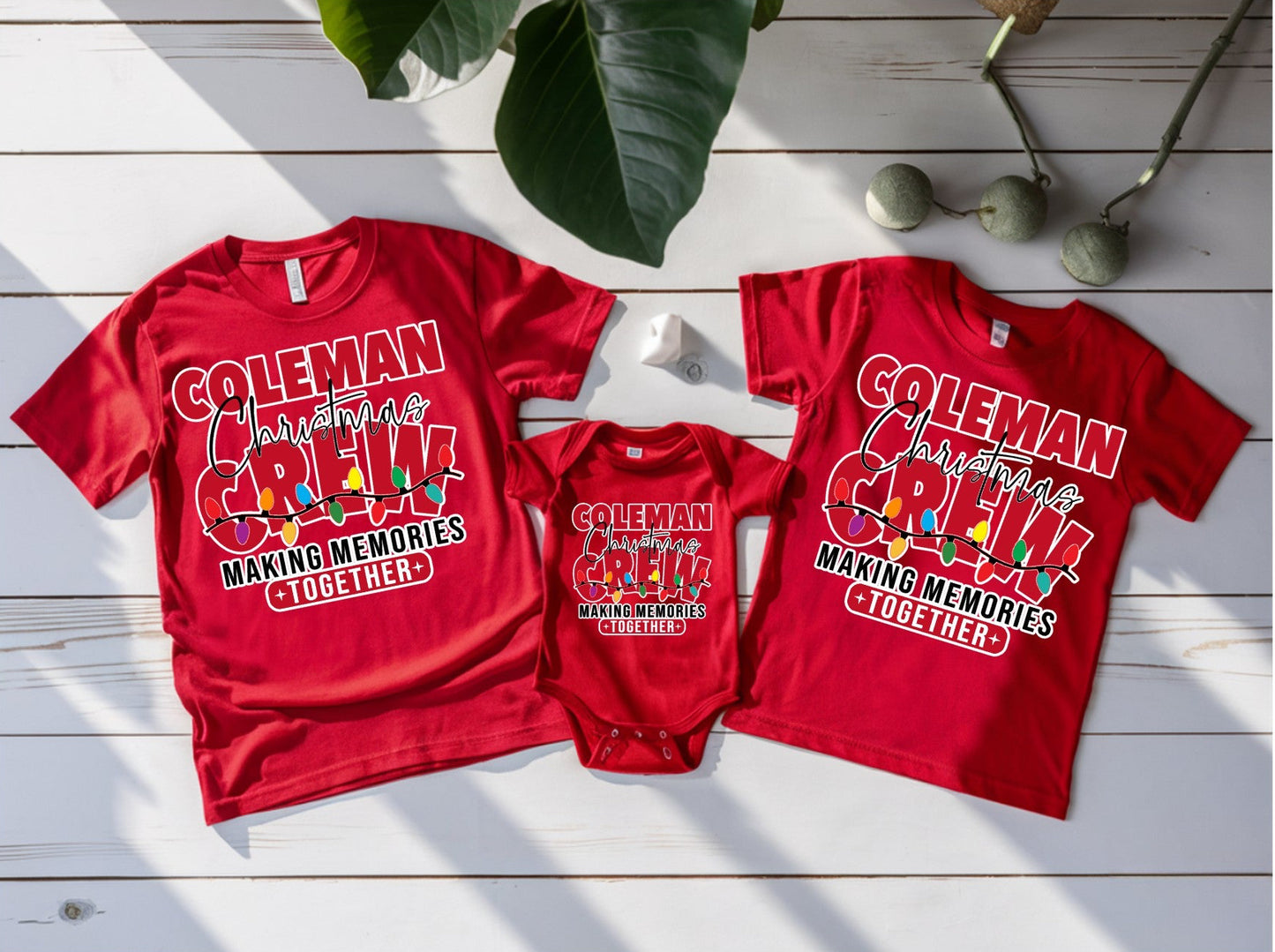 Custom Family Christmas Crew Shirts