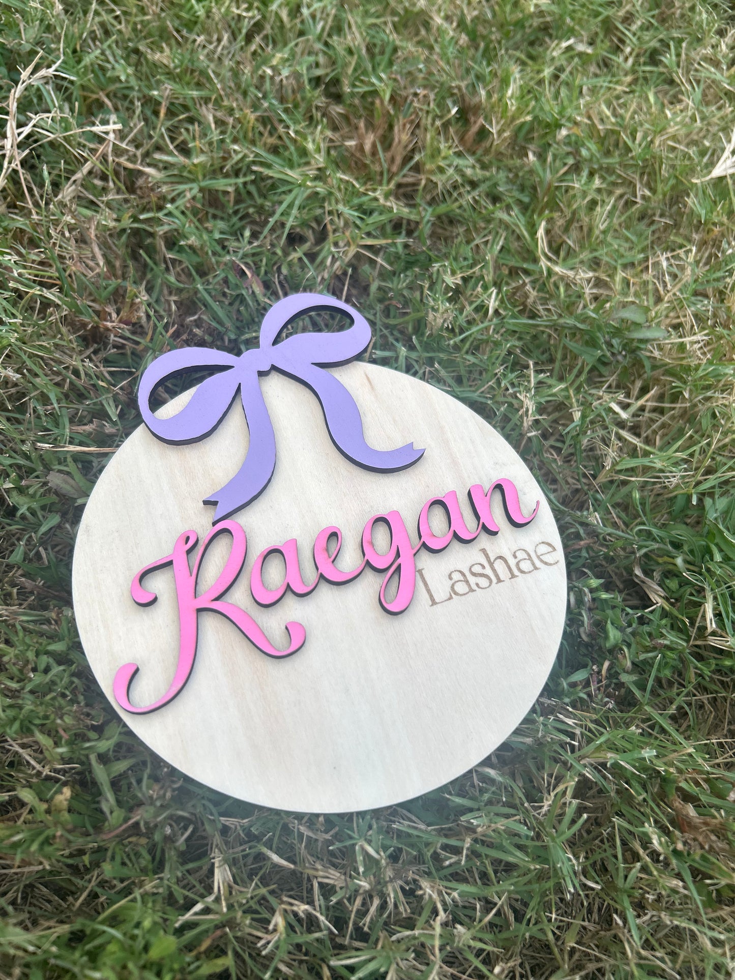 Custom Baby Wood Name Signage
