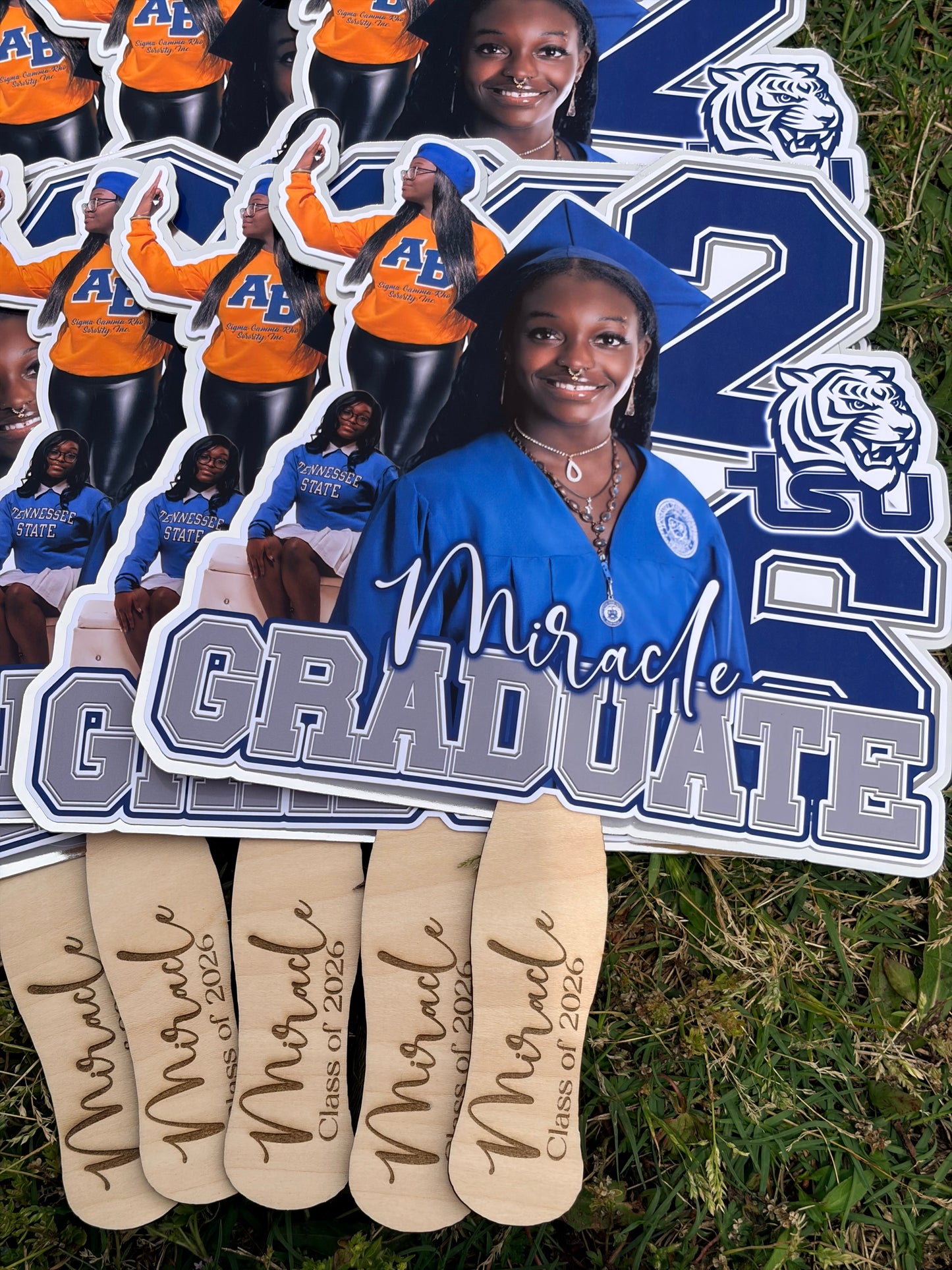 Custom Graduation Hand Fans