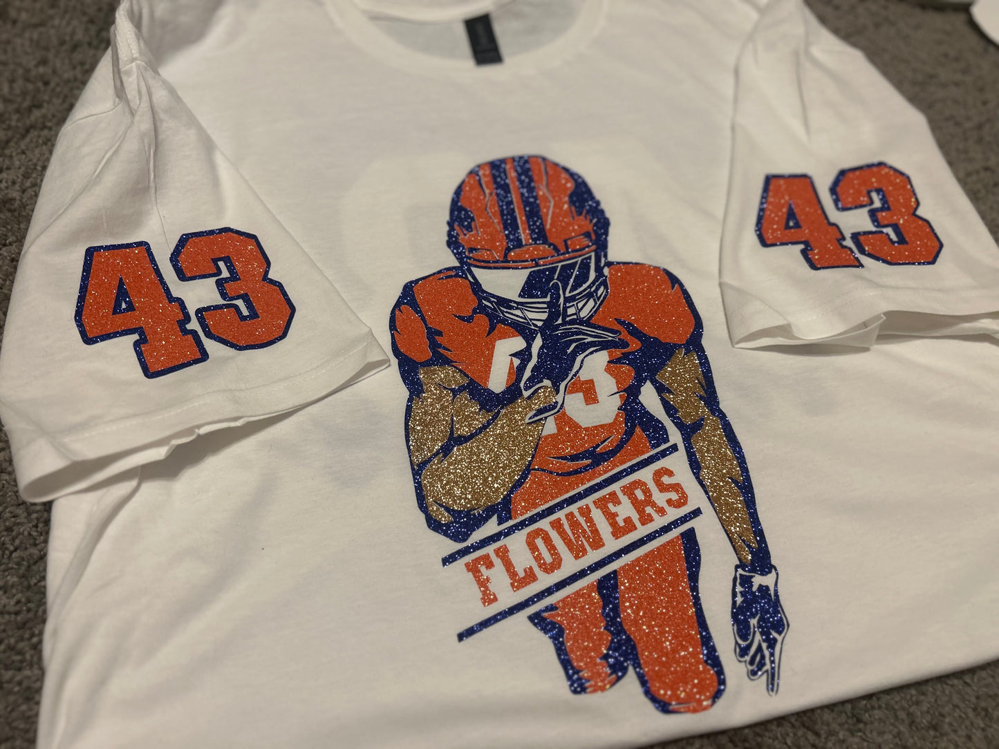 Custom Football Player T-Shirt