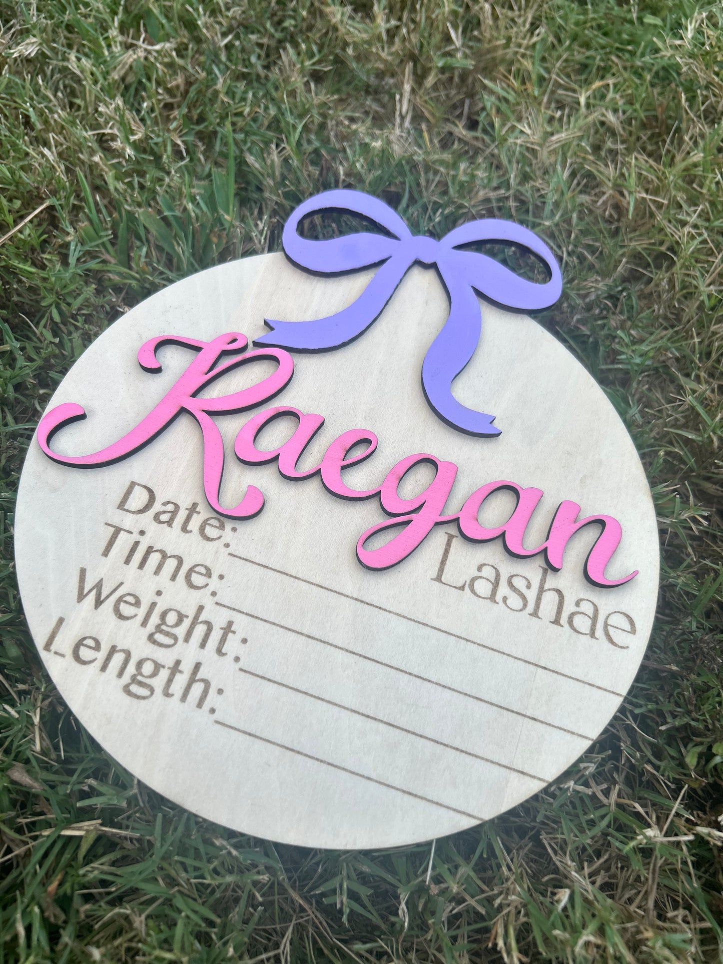 Custom Baby Wood Name Signage