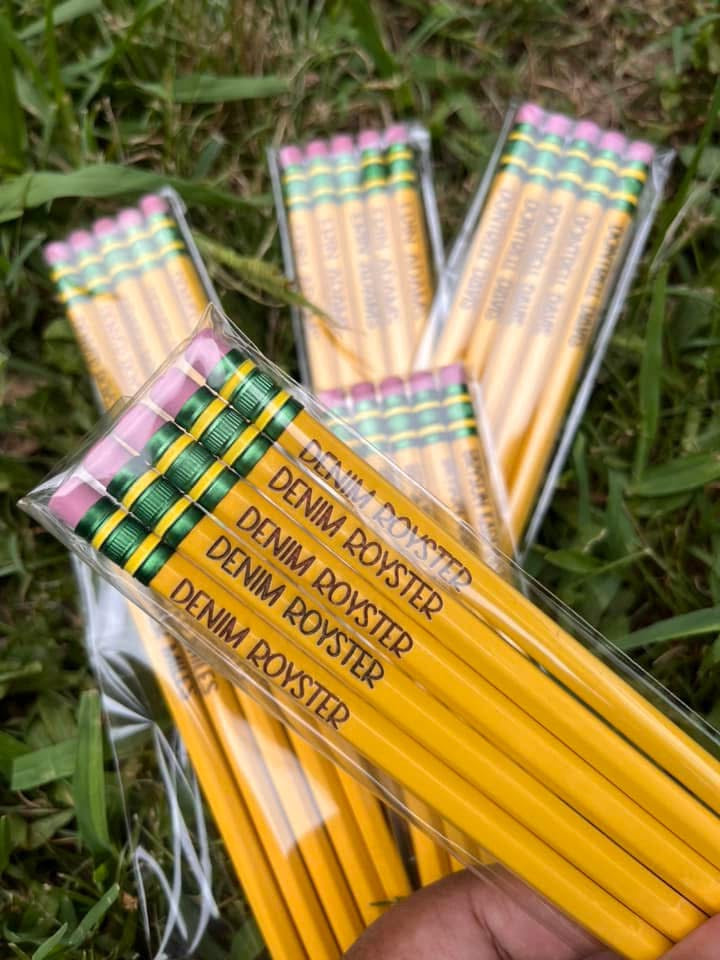 Custom Laser Engraved Wood Pencils