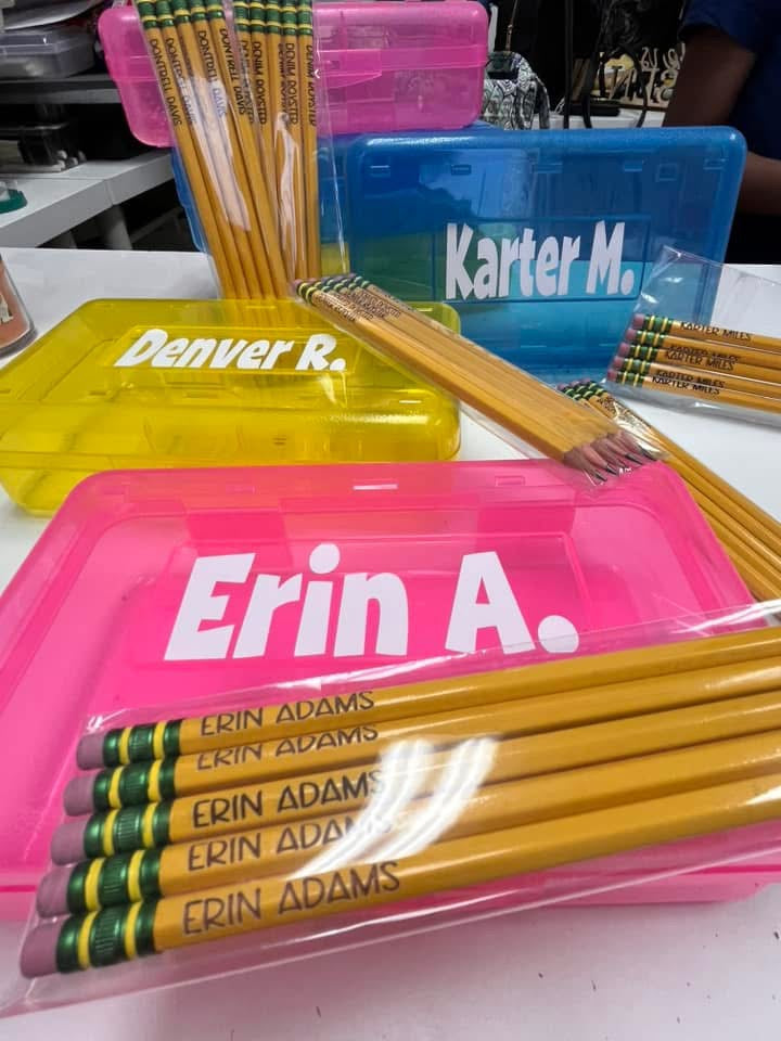 Custom Laser Engraved Wood Pencils