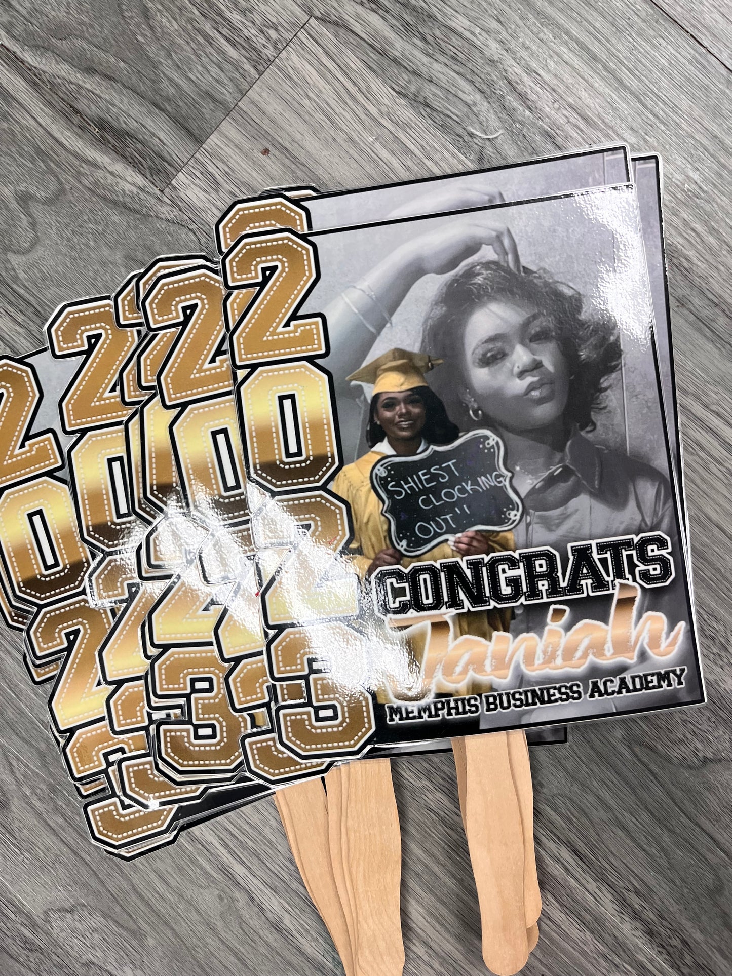 Custom Graduation Hand Fans