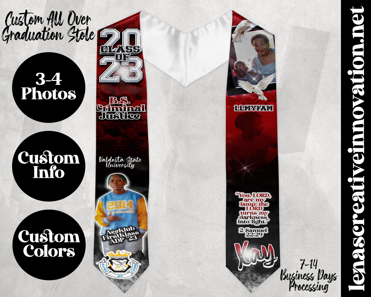 Custom Graduation Stole