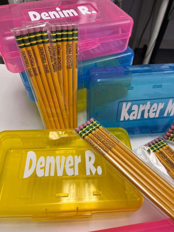 Custom Laser Engraved Wood Pencils