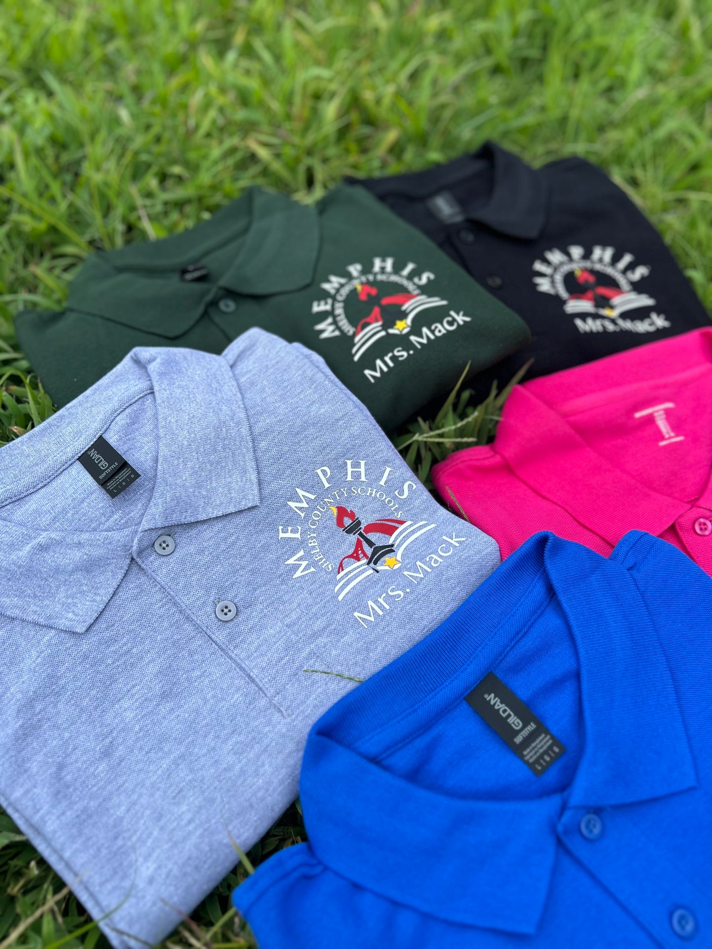 MSCS Polo Shirts with Custom Name/ Title