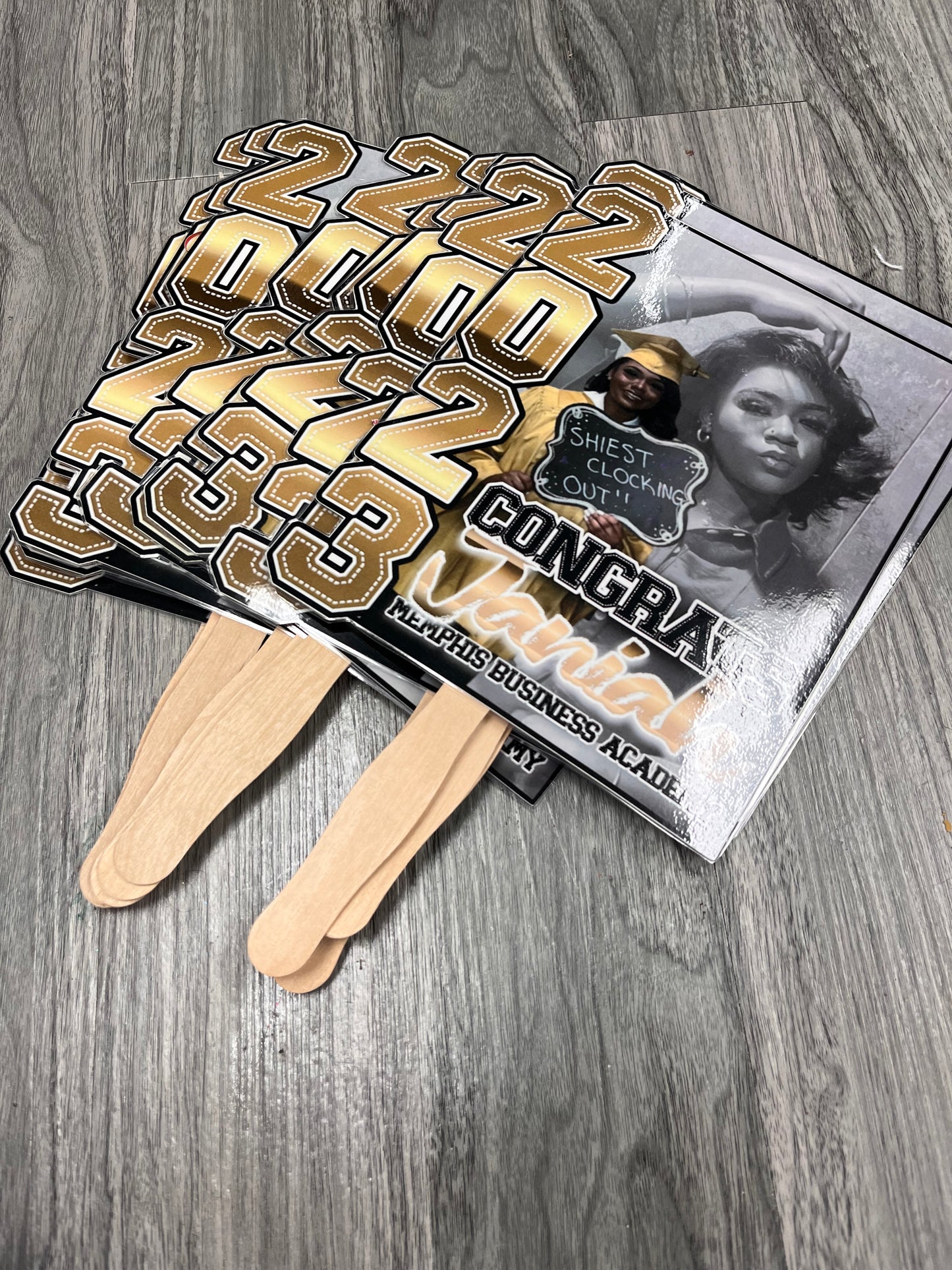 Custom Graduation Hand Fans