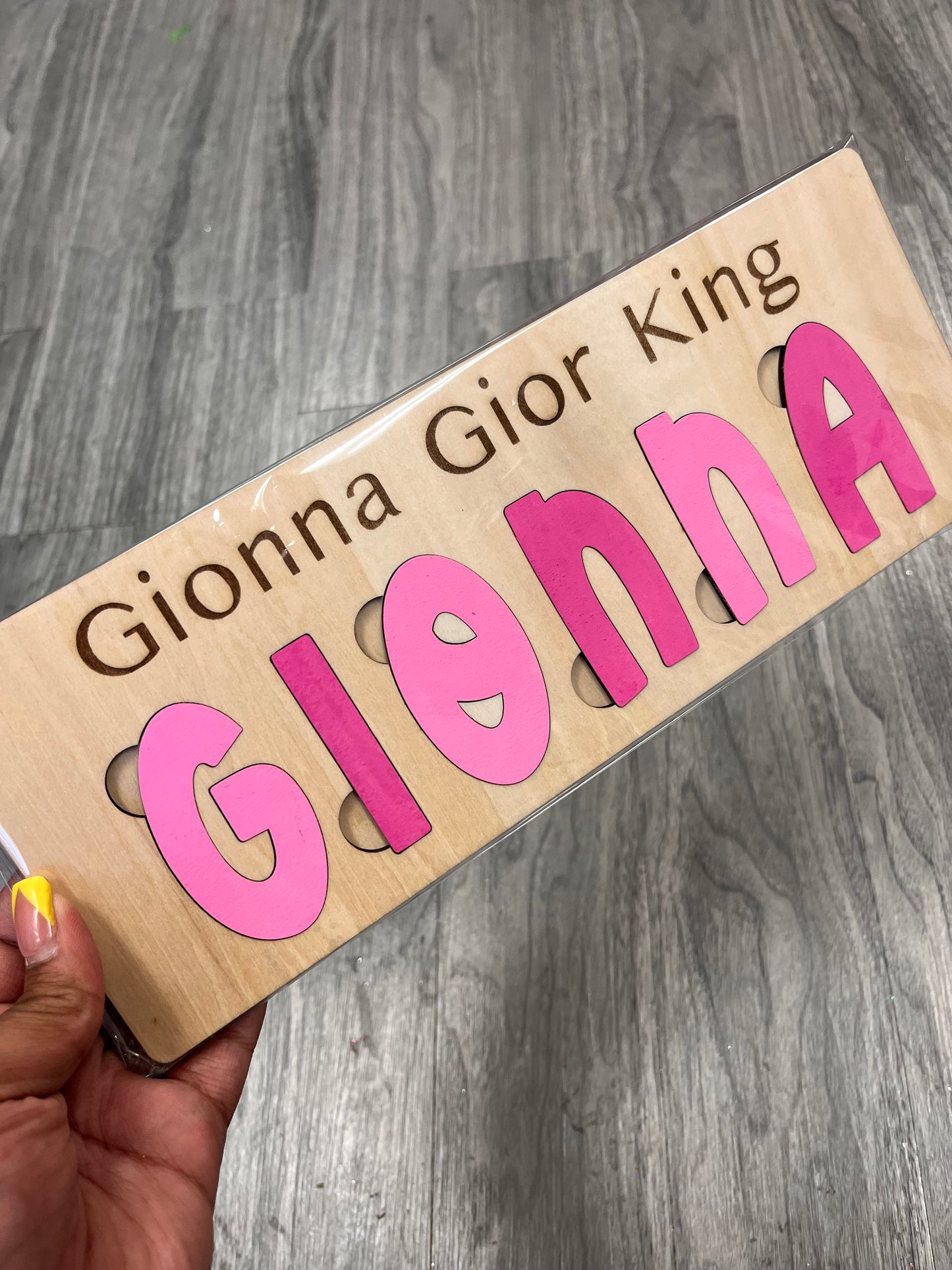Custom Wood Name Puzzle