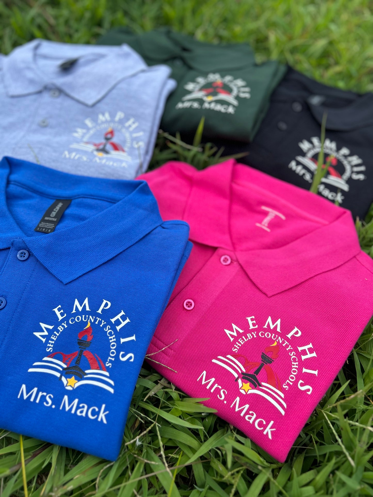 MSCS Polo Shirts with Custom Name/ Title