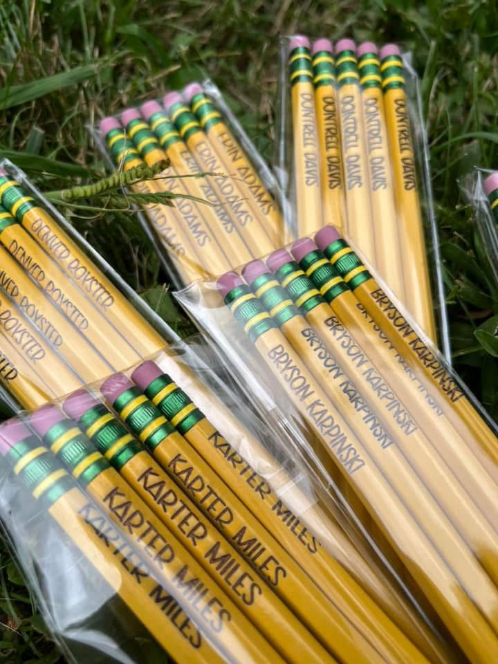 Custom Laser Engraved Wood Pencils