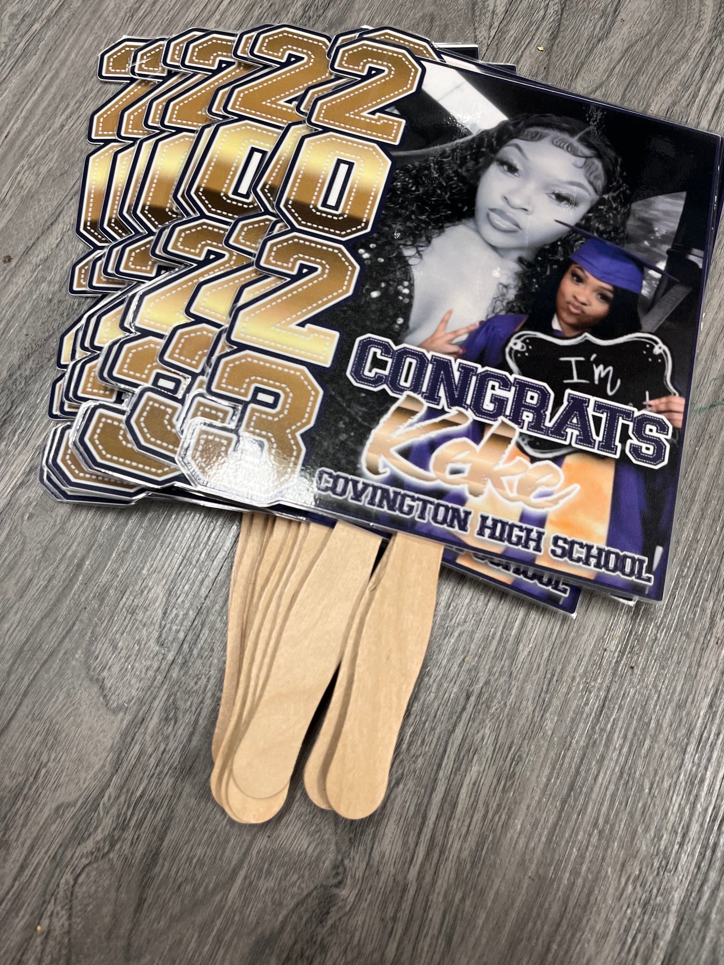 Custom Graduation Hand Fans