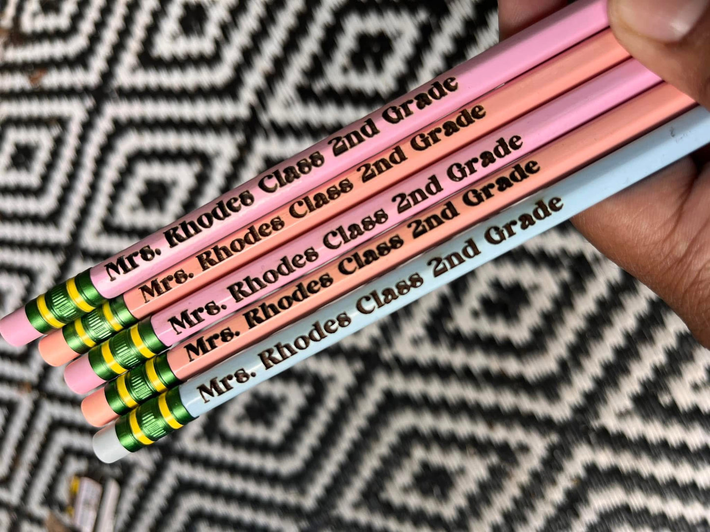 Custom Laser Engraved Wood Pencils