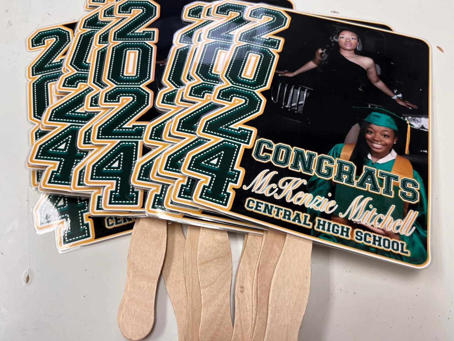 Custom Graduation Hand Fans