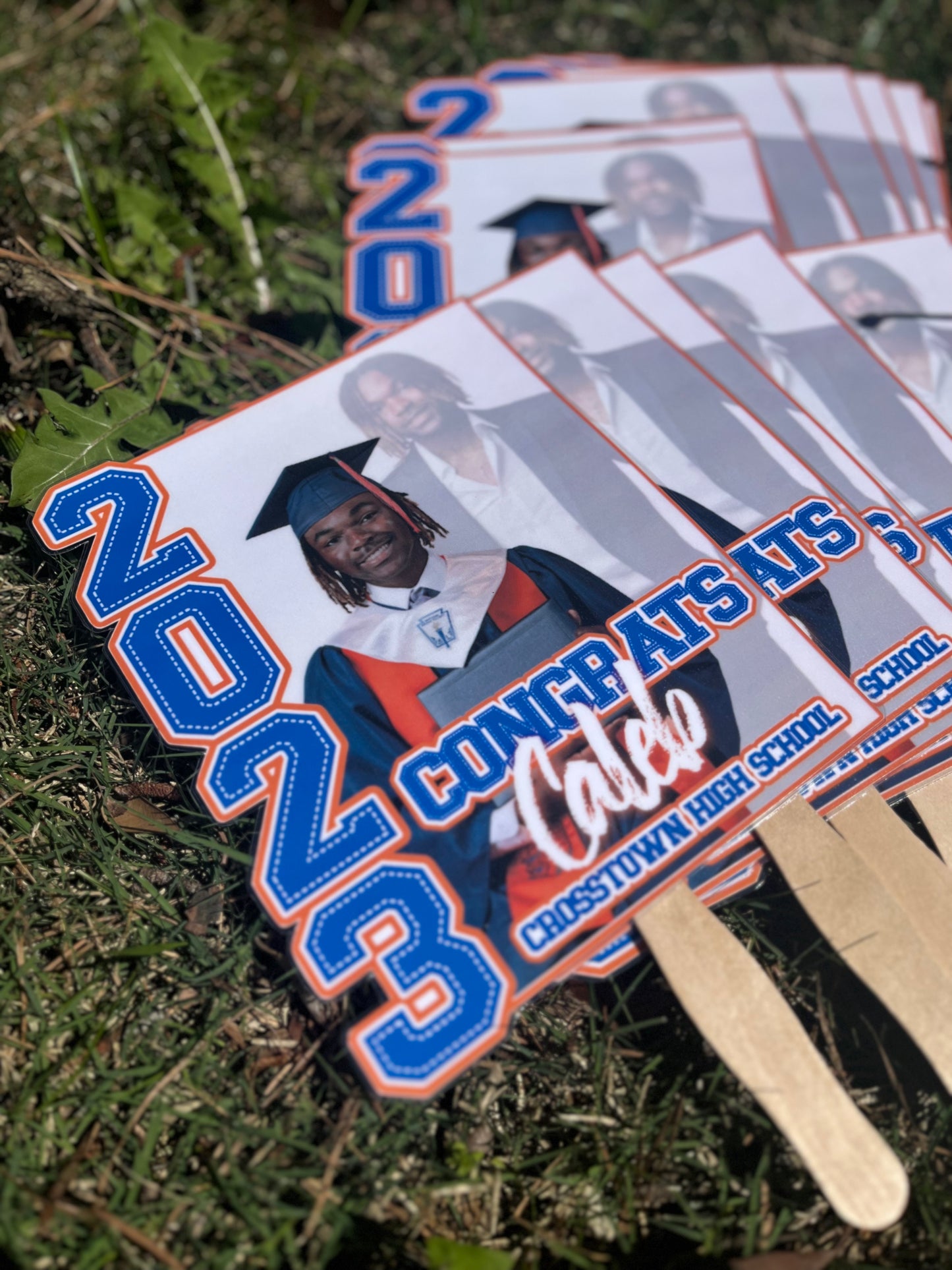 Custom Graduation Hand Fans