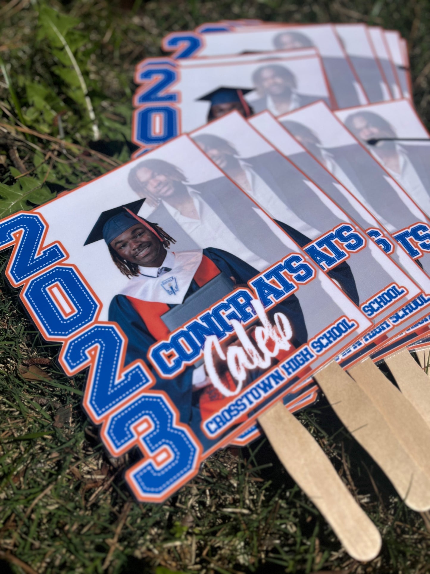 Custom Graduation Hand Fans