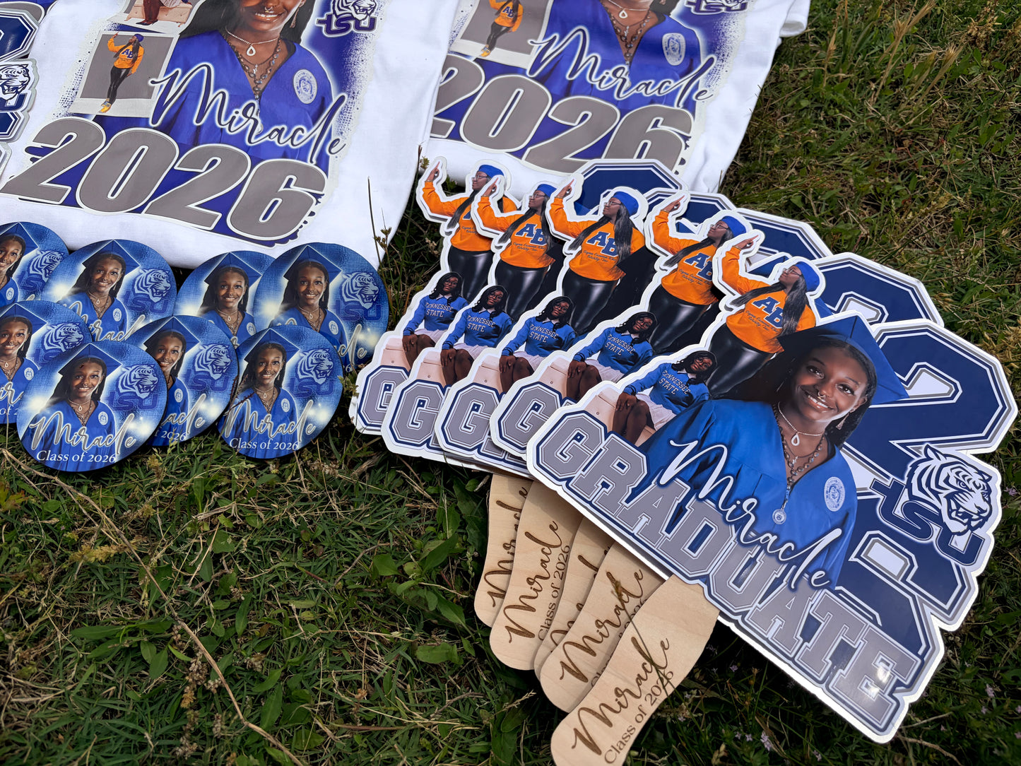 Custom Graduation Hand Fans