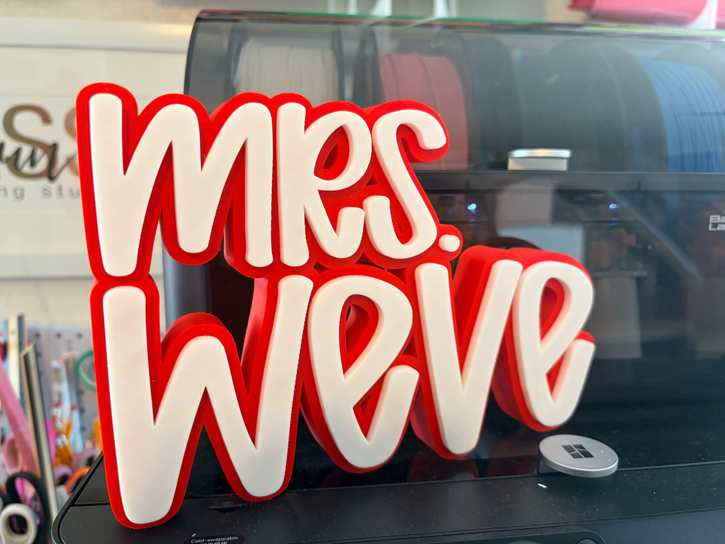 3D Printed Desktop Name Plate
