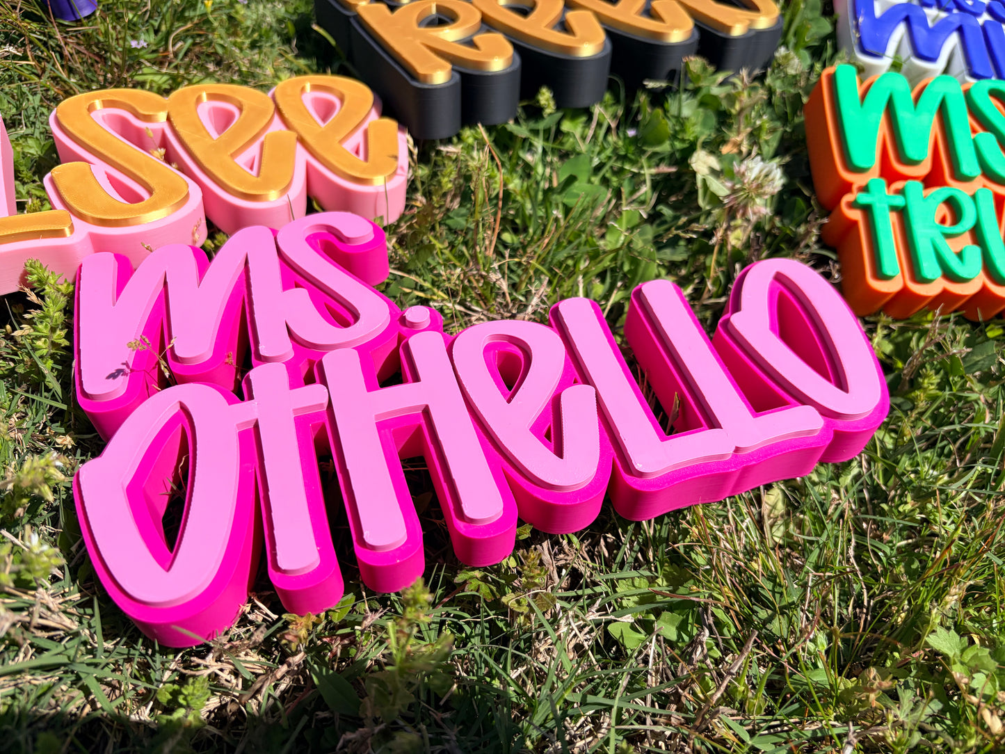3D Printed Desktop Name Plate