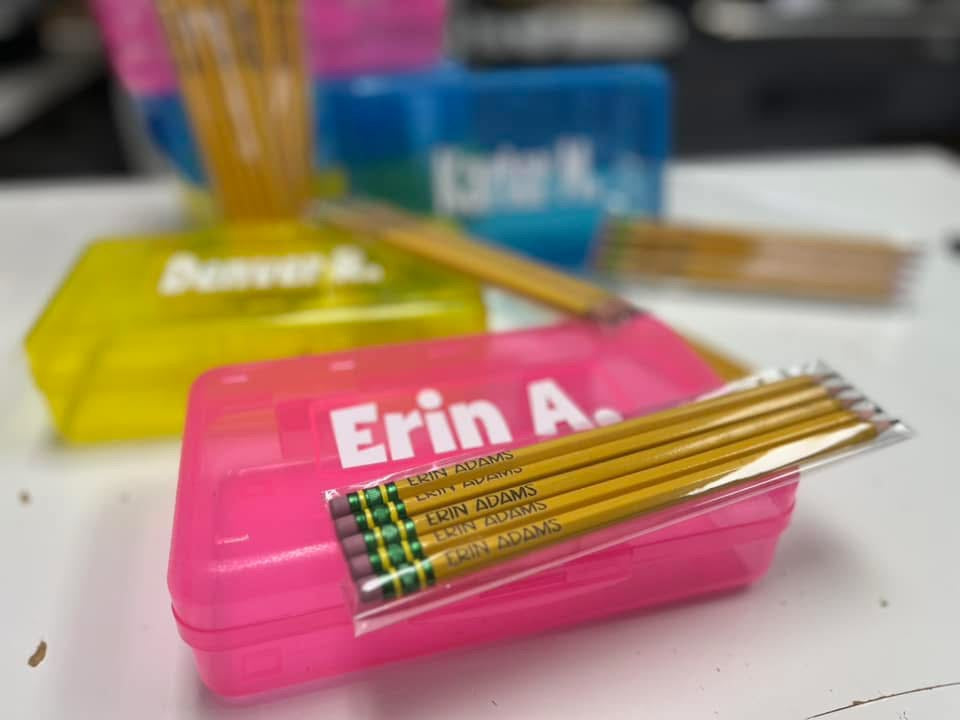 Custom Laser Engraved Wood Pencils