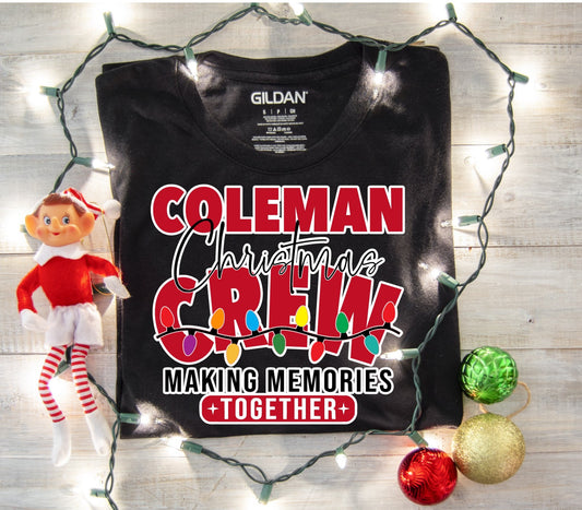 Custom Family Christmas Crew Shirts