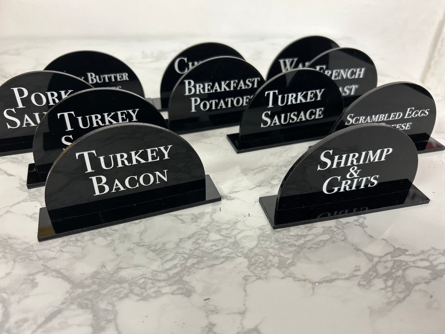 Custom Acrylic Menu Cards