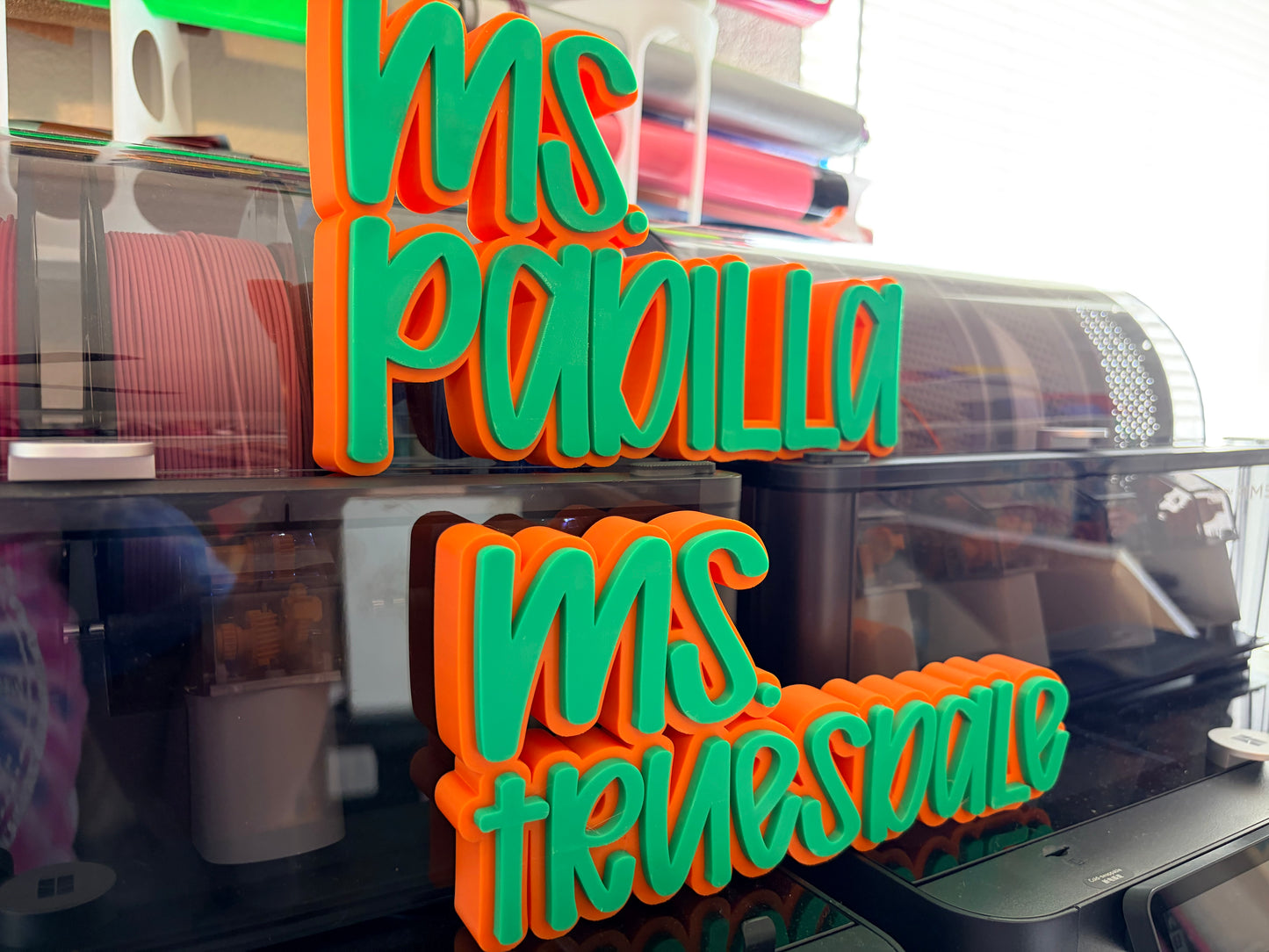 3D Printed Desktop Name Plate