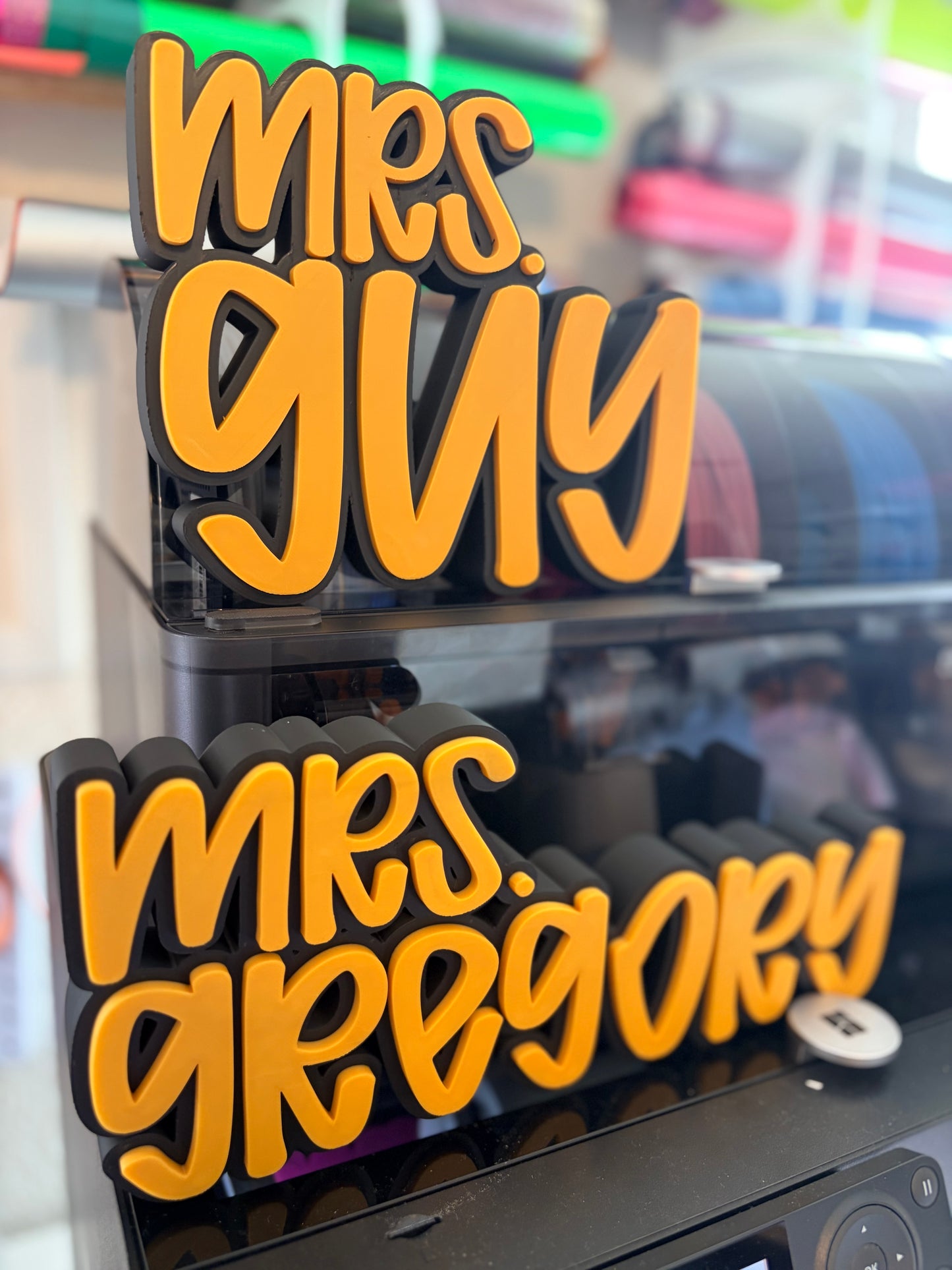 3D Printed Desktop Name Plate