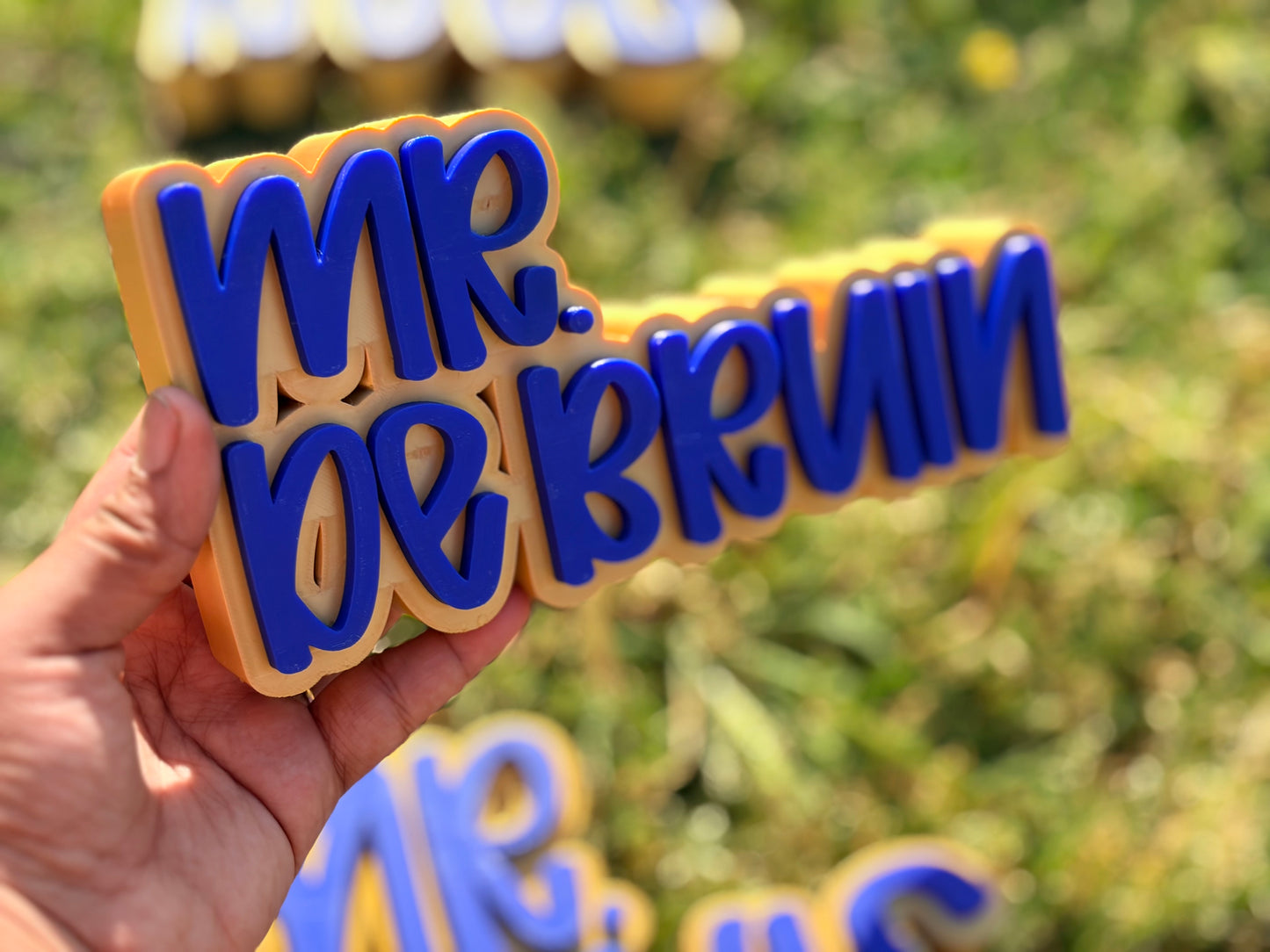 3D Printed Desktop Name Plate