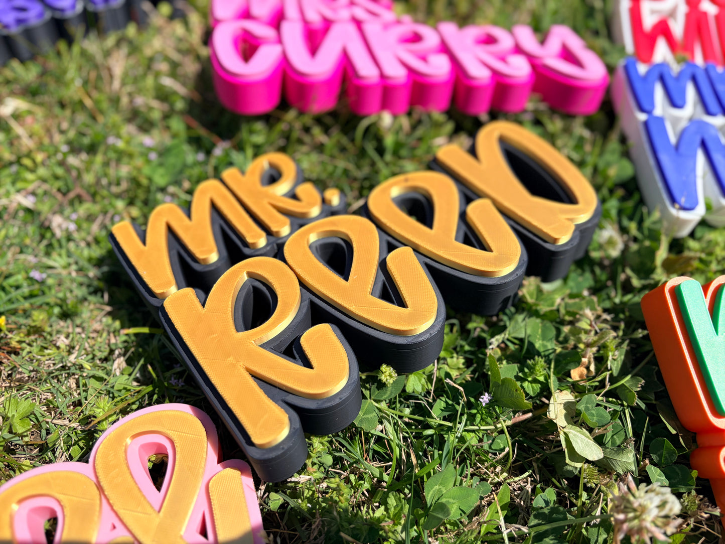 3D Printed Desktop Name Plate