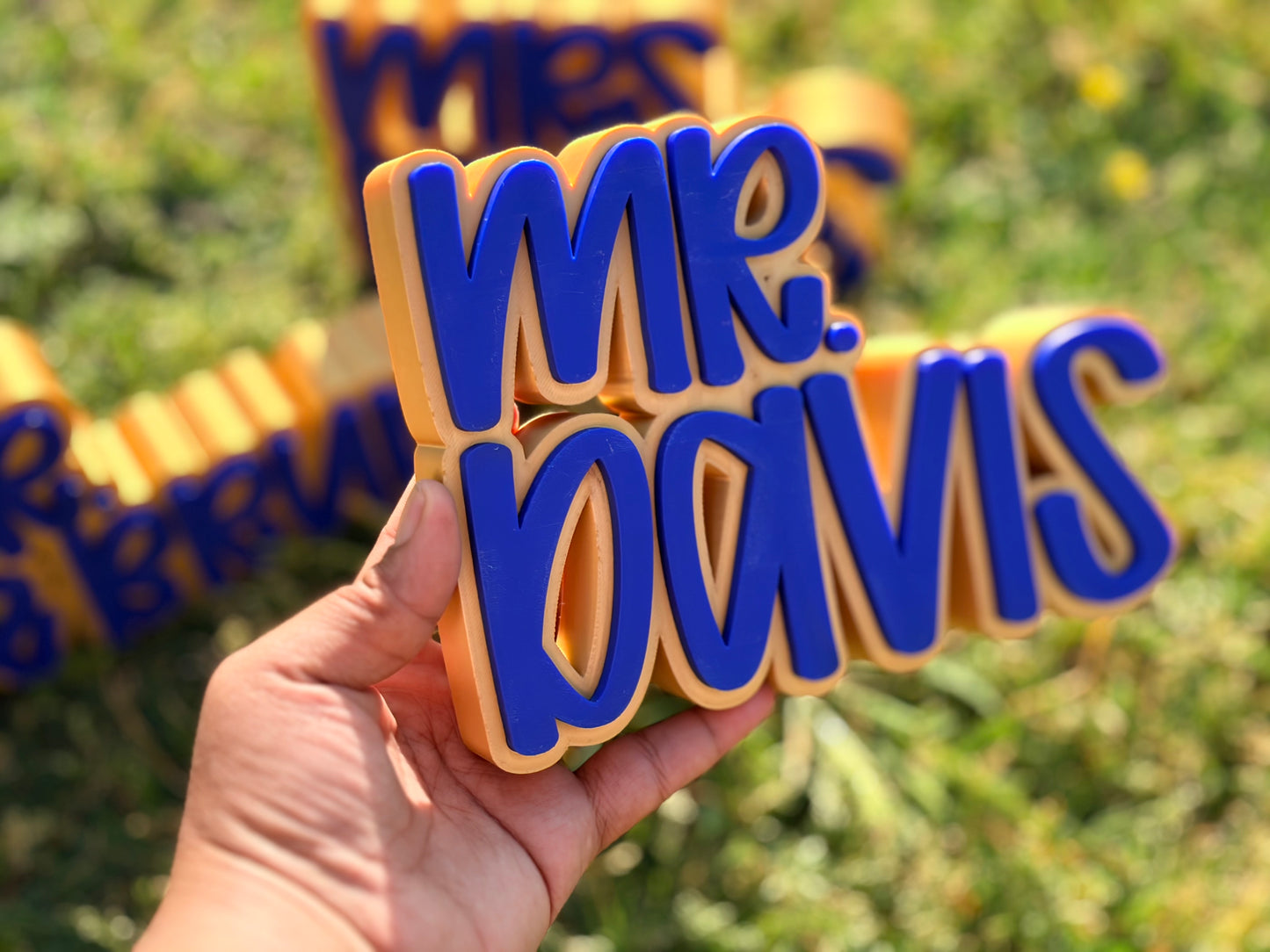 3D Printed Desktop Name Plate