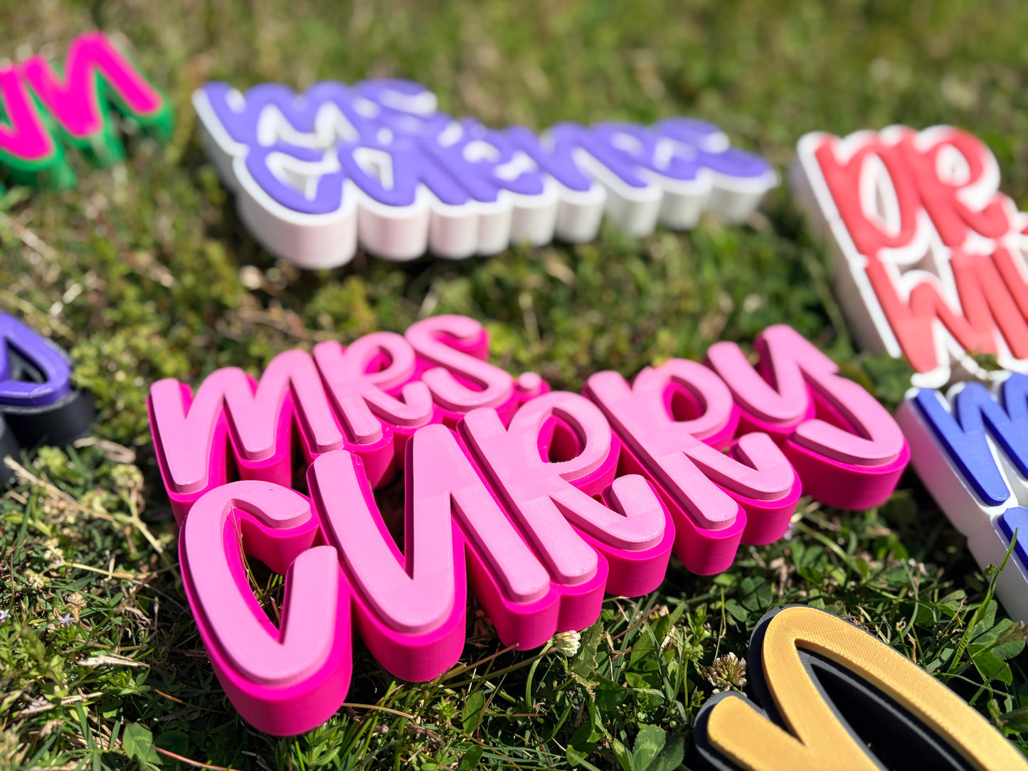 3D Printed Desktop Name Plate