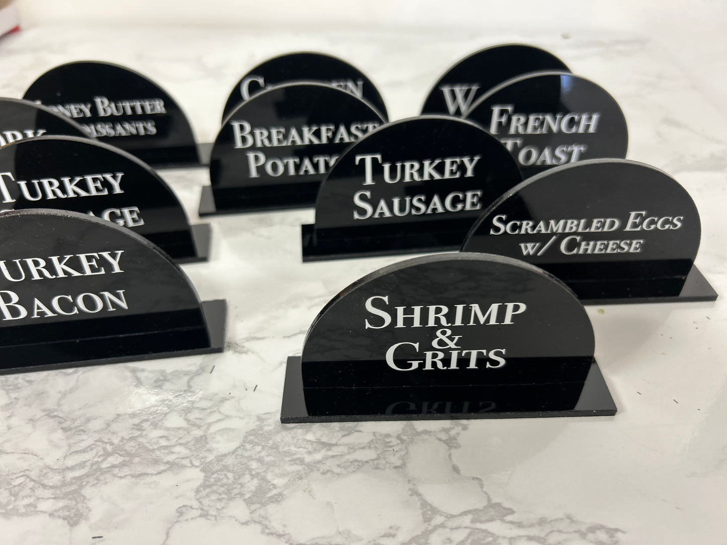 Custom Acrylic Menu Cards