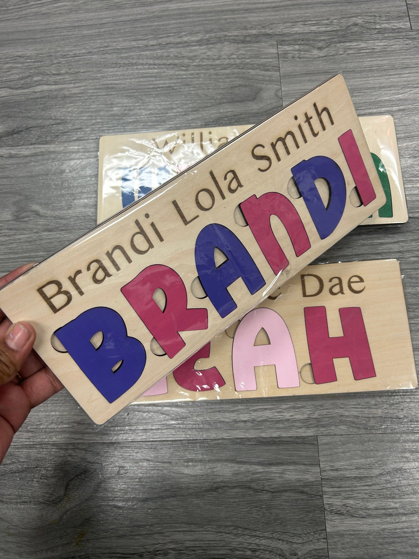 Custom Wood Name Puzzle