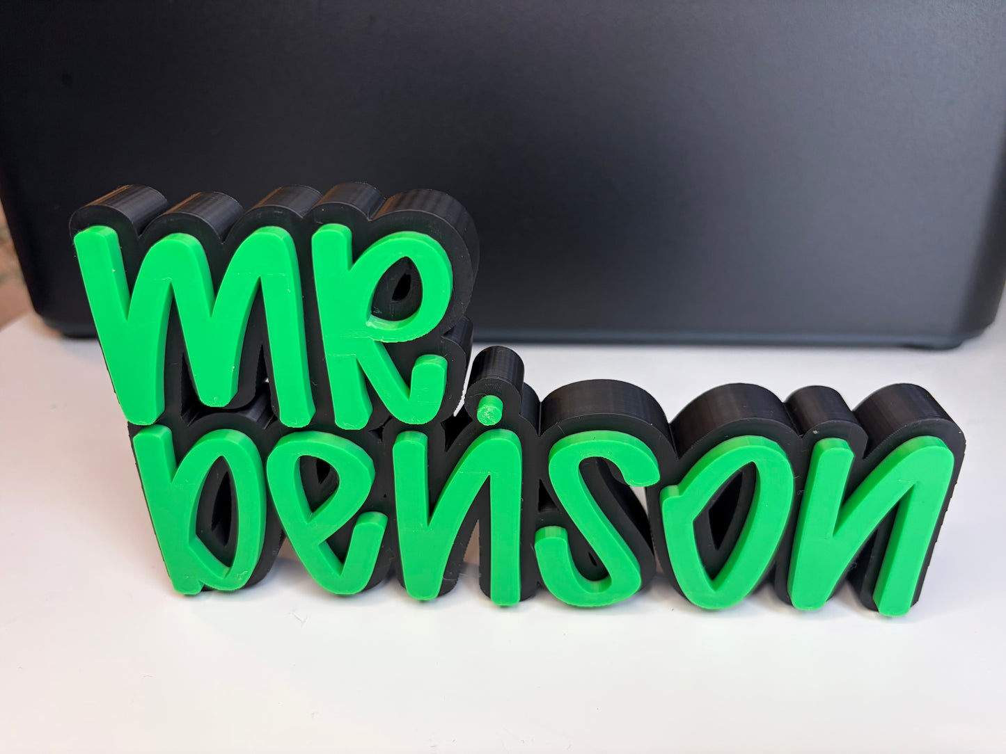 3D Printed Desktop Name Plate