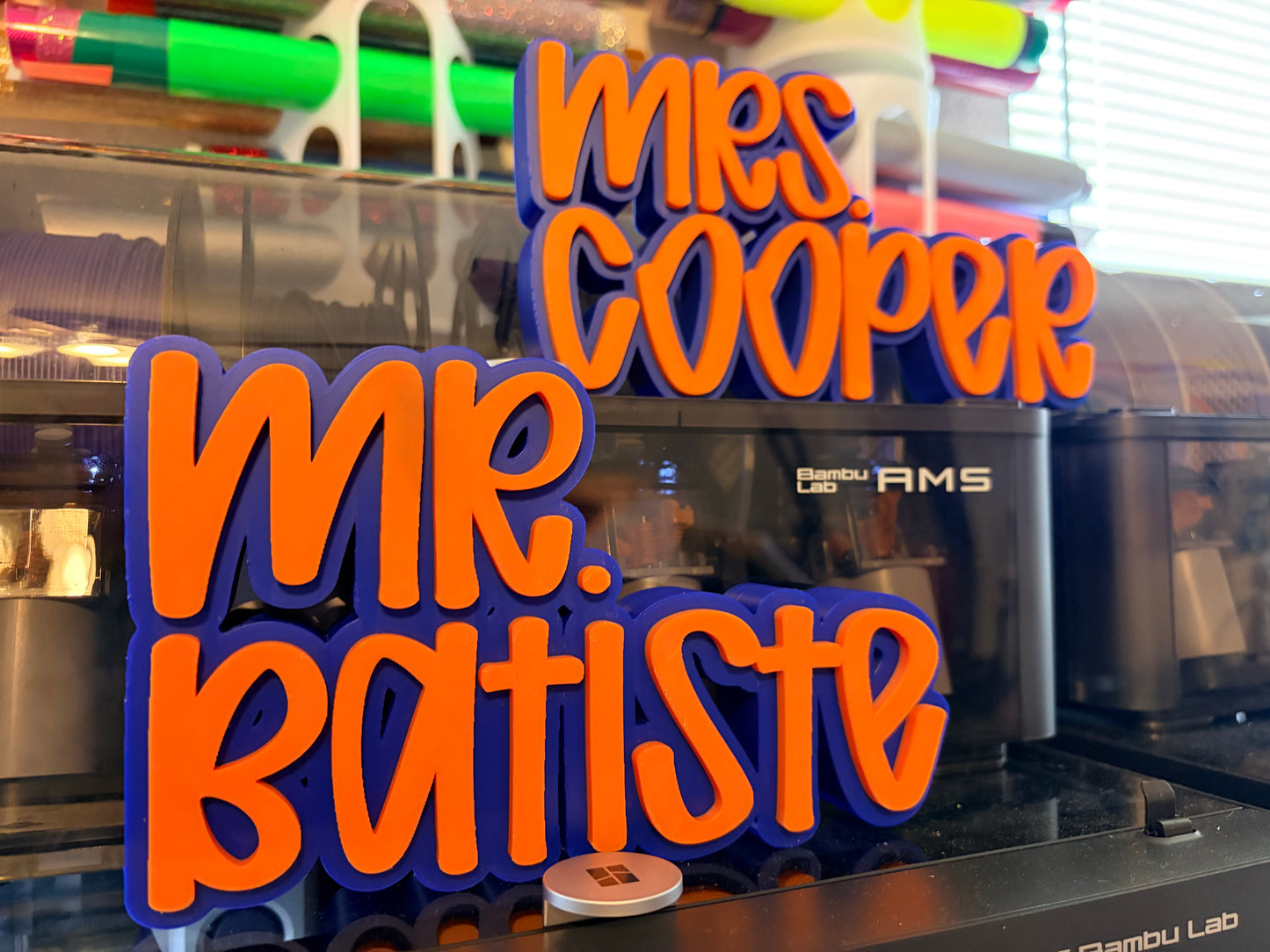 3D Printed Desktop Name Plate