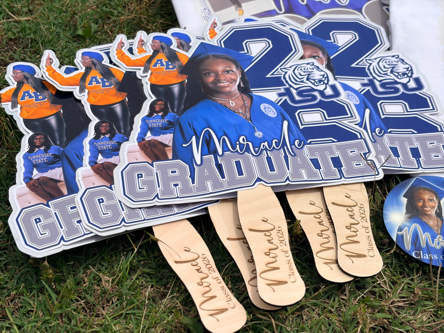 Custom Graduation Hand Fans