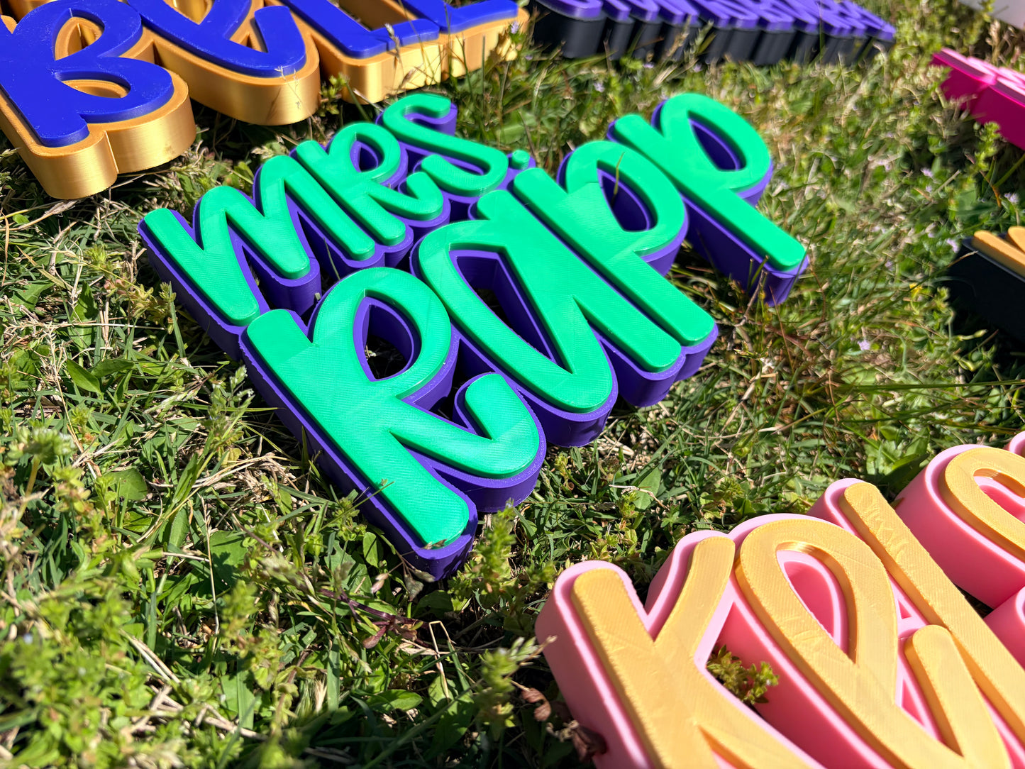 3D Printed Desktop Name Plate