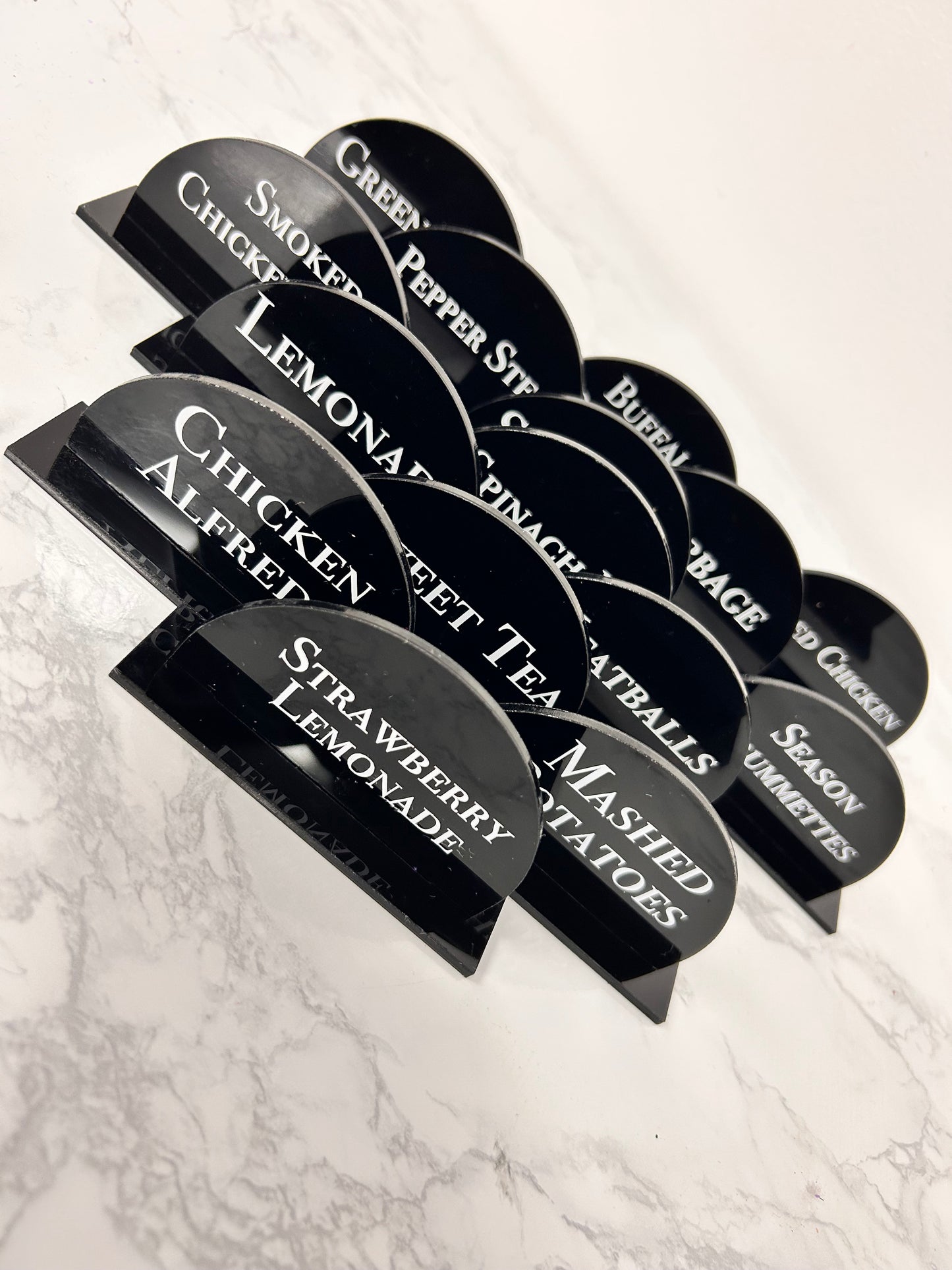 Custom Acrylic Menu Cards