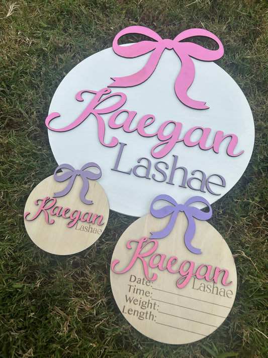 Custom Baby Wood Name Signage