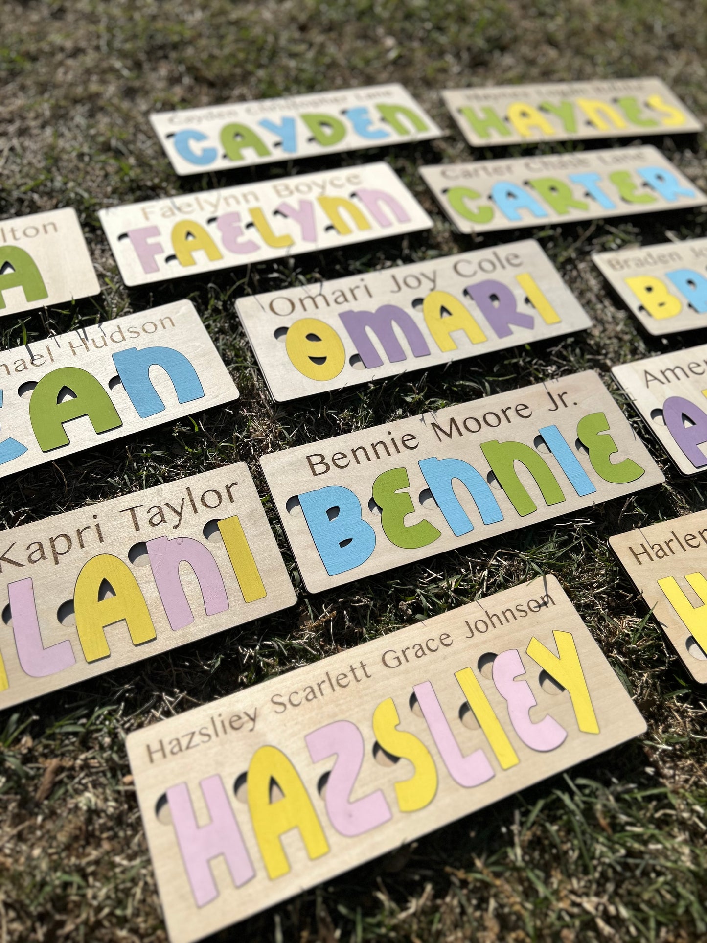 Custom Wood Name Puzzle
