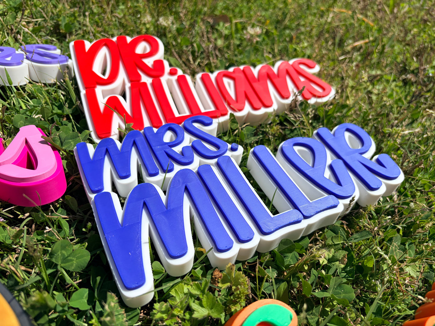 3D Printed Desktop Name Plate