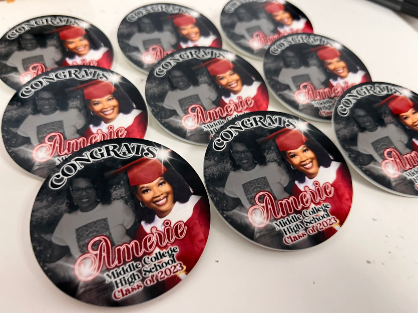 Custom Graduate Button