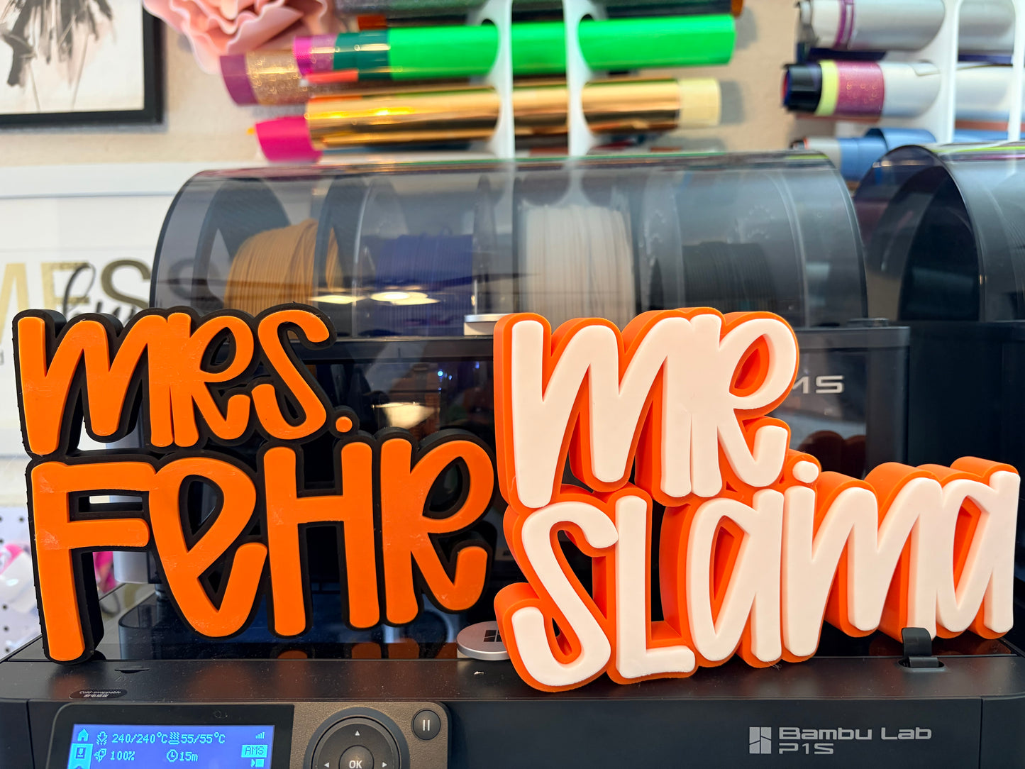 3D Printed Desktop Name Plate