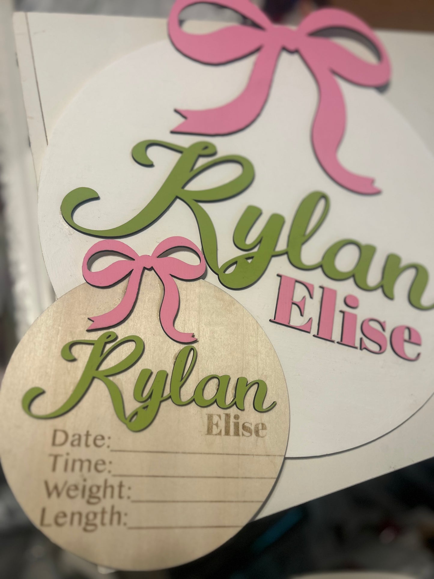 Custom Baby Wood Name Signage