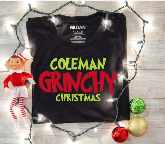 Custom Family Grinchy Christmas Shirts