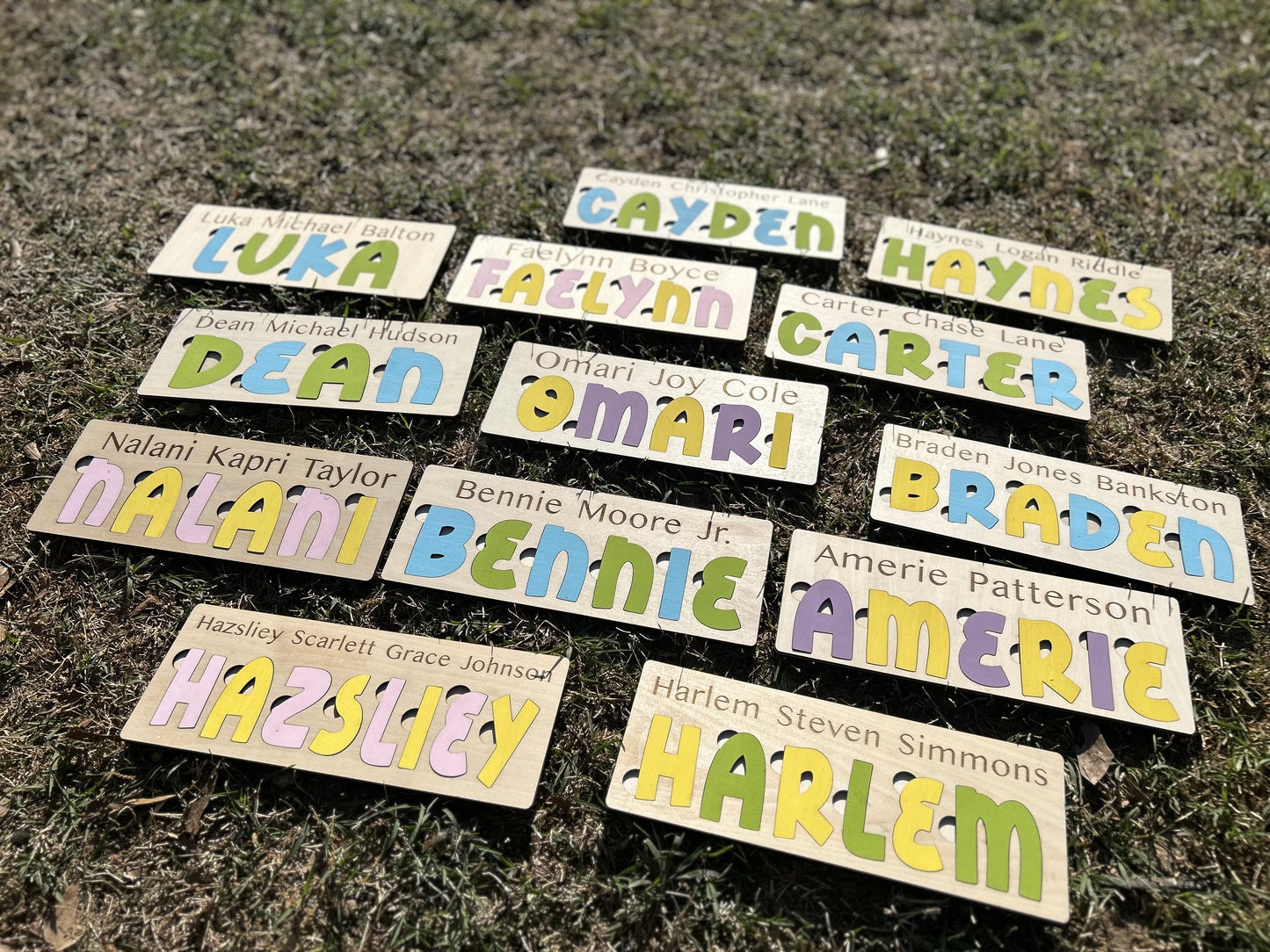 Custom Wood Name Puzzle