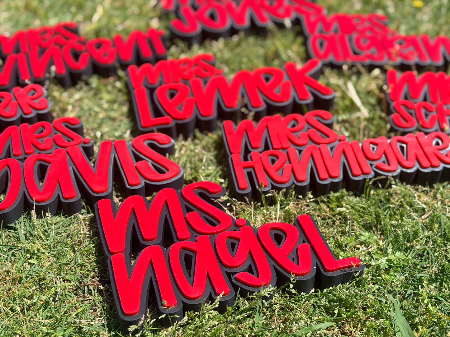 3D Printed Desktop Name Plate