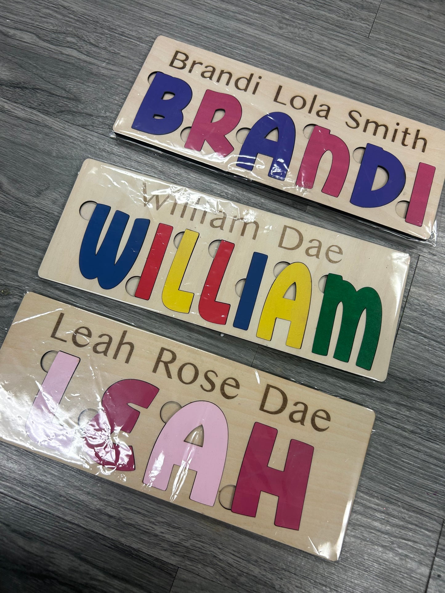 Custom Wood Name Puzzle